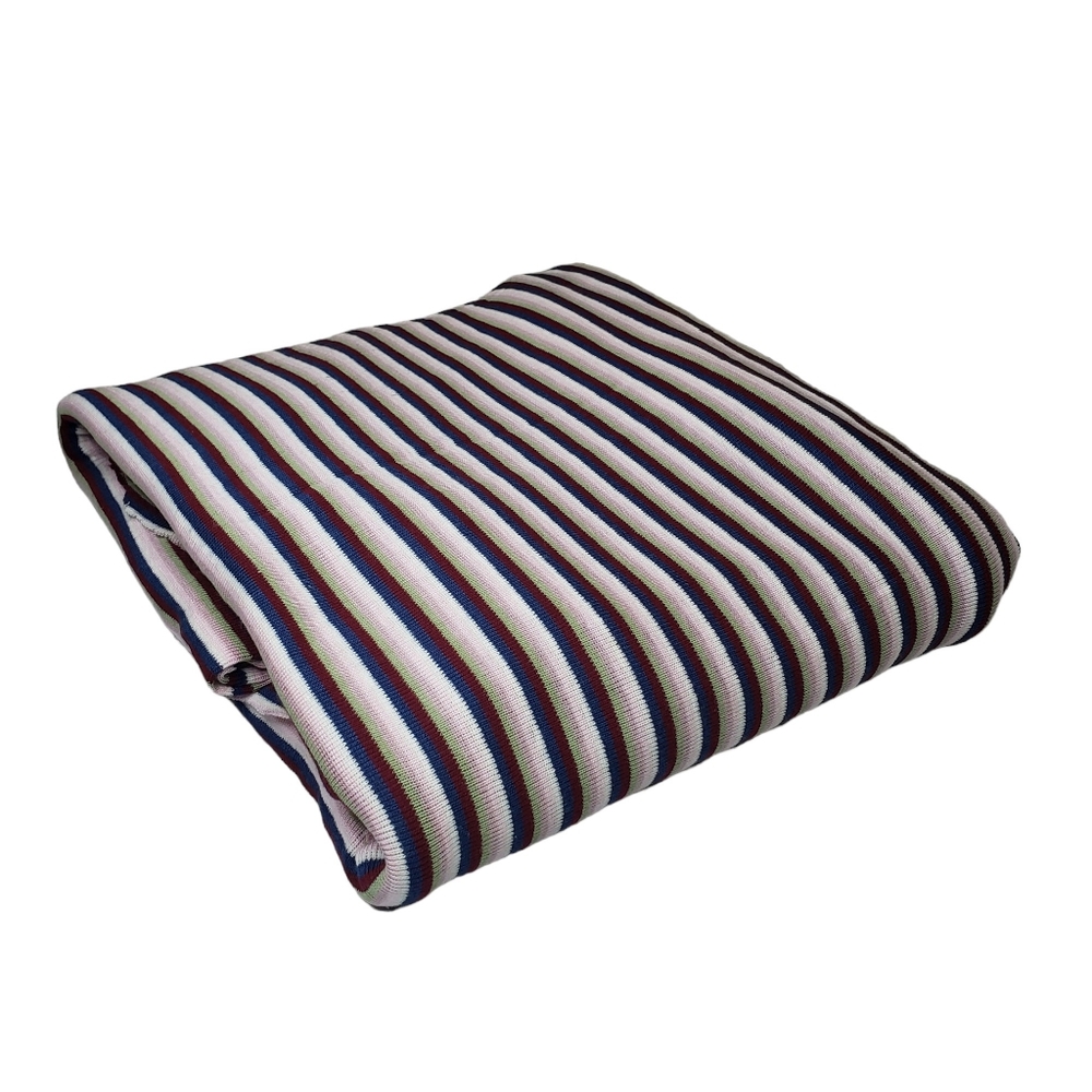 Multicolor Stripes Cotton Fabric Scrap For Sewing Crafts Projects